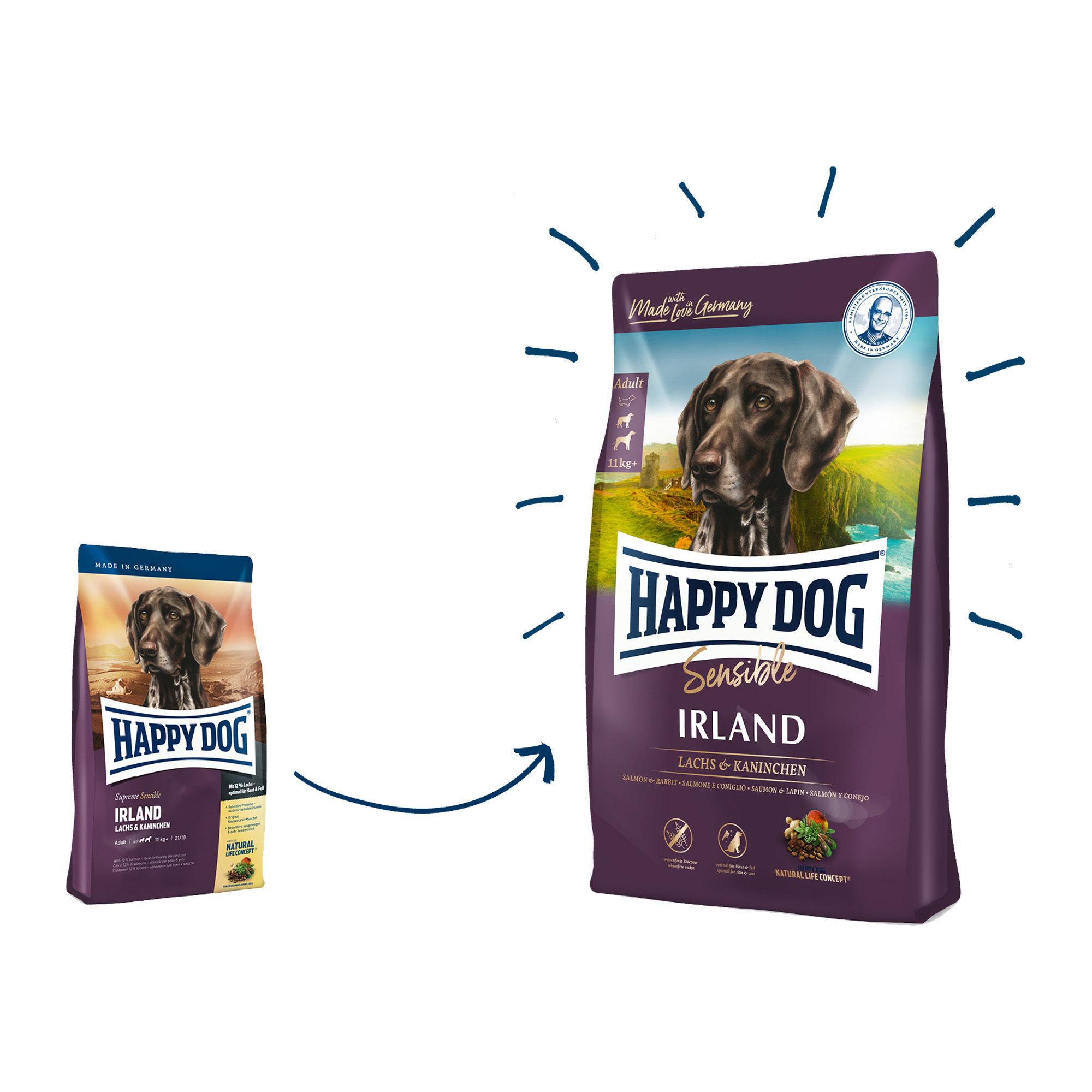 happy dog saumon&lapin